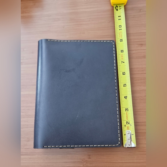 Galen Leather | A5 Notebook Cover Folio - Navy - Picture 7 of 9